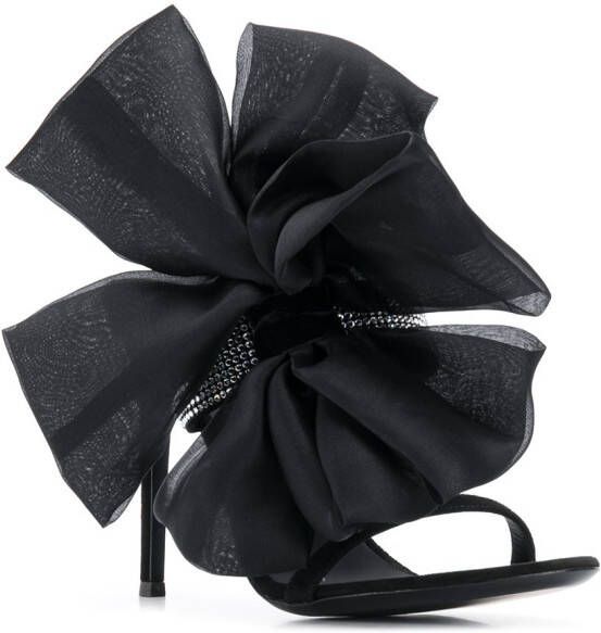 Giuseppe Zanotti Amabel sandalen met strik Zwart