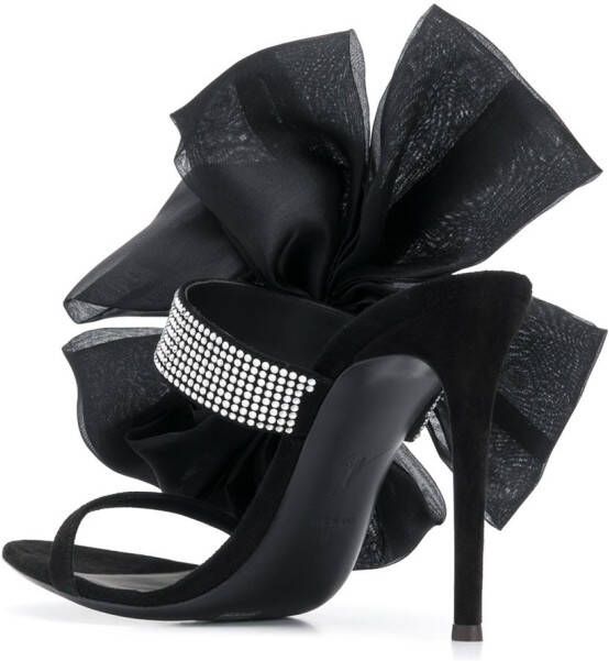 Giuseppe Zanotti Amabel sandalen met strik Zwart