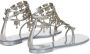 Giuseppe Zanotti Amira sandalen verfraaid met bedel Grijs - Thumbnail 3