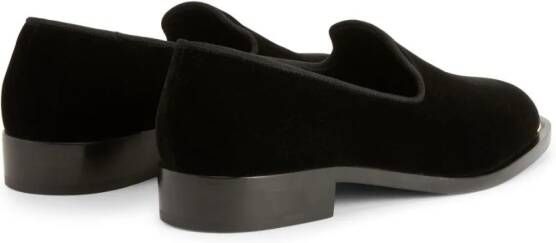 Giuseppe Zanotti Anima fluwelen loafers Zwart