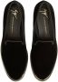 Giuseppe Zanotti Anima fluwelen loafers Zwart - Thumbnail 4