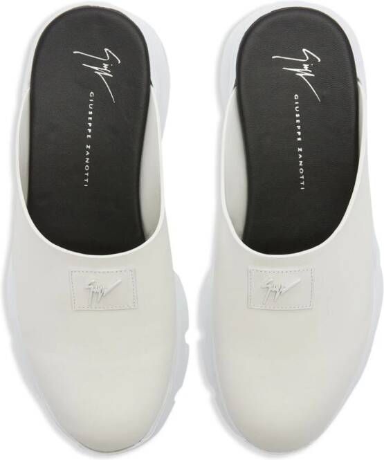 Giuseppe Zanotti Apocalypse Sabot muiltjes Wit