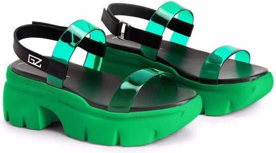 Giuseppe Zanotti Apocalypse Summer sandalen Groen