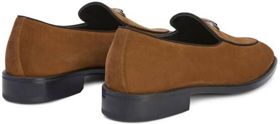 Giuseppe Zanotti Archibald suède loafers Bruin