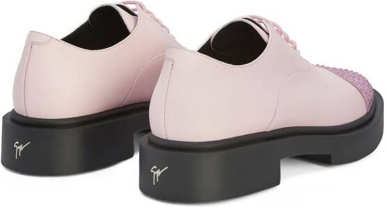 Giuseppe Zanotti Arnhau loafers met studs Roze