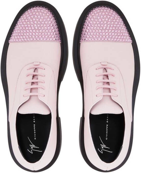 Giuseppe Zanotti Arnhau loafers met studs Roze