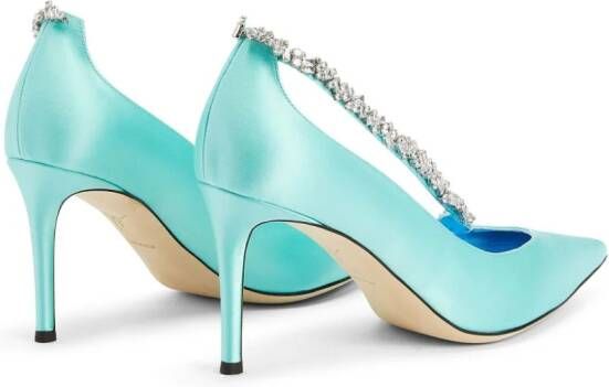 Giuseppe Zanotti Audace Crystal pumps met kristal Blauw