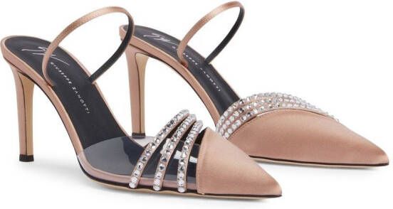 Giuseppe Zanotti Audrine satijnen pumps Roze