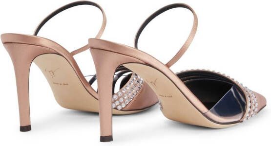 Giuseppe Zanotti Audrine satijnen pumps Roze