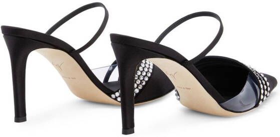 Giuseppe Zanotti Audrine satijnen pumps Zwart