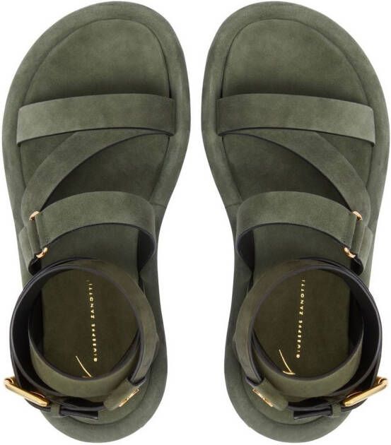 Giuseppe Zanotti Aymon sandalen met gesp Groen