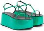 Giuseppe Zanotti Barnack sandalen met plateauzool Groen - Thumbnail 2