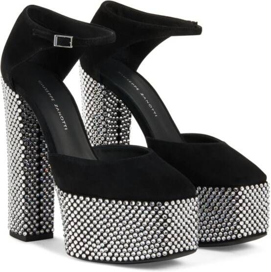 Giuseppe Zanotti Bebe sandalen verfraaid met kristallen Zwart
