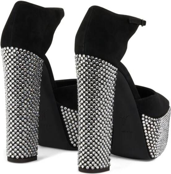 Giuseppe Zanotti Bebe sandalen verfraaid met kristallen Zwart