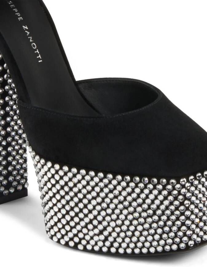 Giuseppe Zanotti Bebe sandalen verfraaid met kristallen Zwart