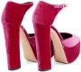 Giuseppe Zanotti Bebe fluwelen pumps Roze - Thumbnail 3