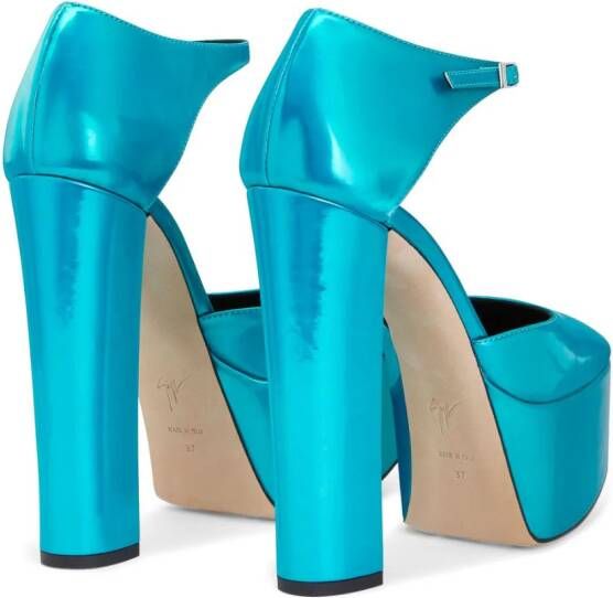 Giuseppe Zanotti Bebe pumps met plateauzool Blauw