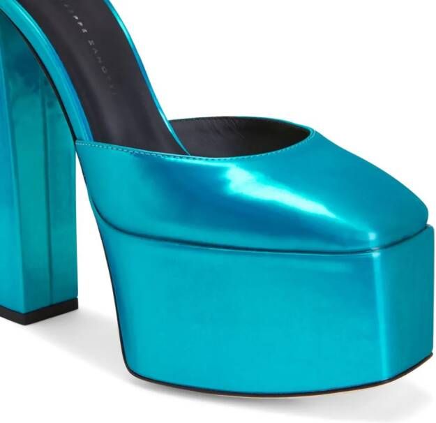 Giuseppe Zanotti Bebe pumps met plateauzool Blauw