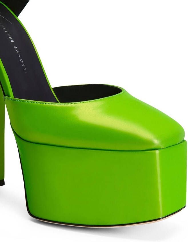 Giuseppe Zanotti Bebe pumps met plateauzool Groen