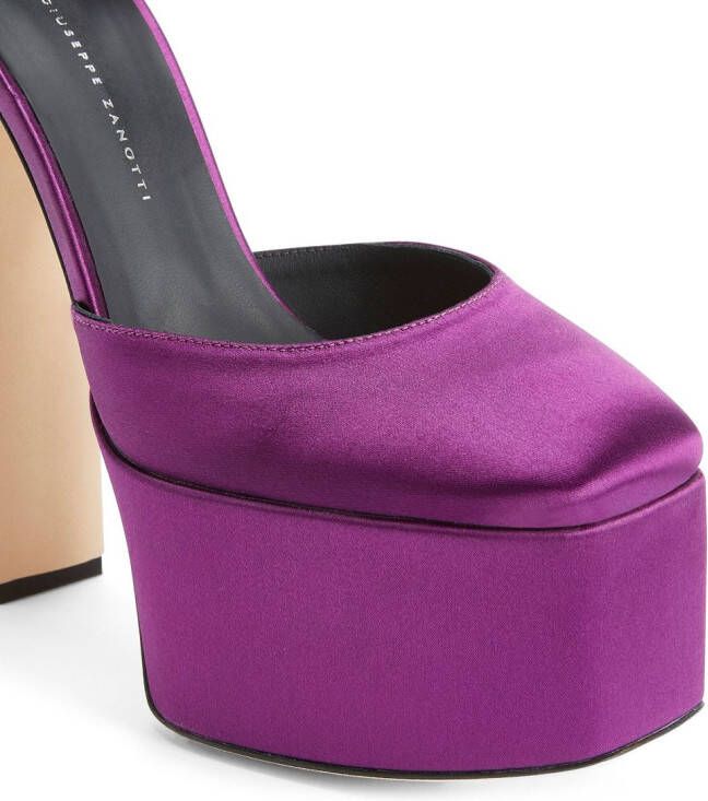 Giuseppe Zanotti Bebe satijnen pumps Paars