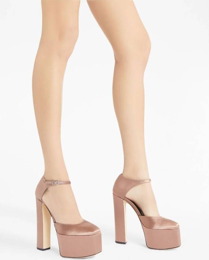 Giuseppe Zanotti Bebe satijnen pumps Roze