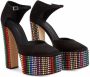 Giuseppe Zanotti Bebe Strass pumps met plateauzool Zwart - Thumbnail 2