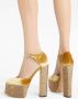 Giuseppe Zanotti Bebe Strass velvet pumps Goud - Thumbnail 5