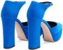 Giuseppe Zanotti Bebe suède pumps Blauw - Thumbnail 3