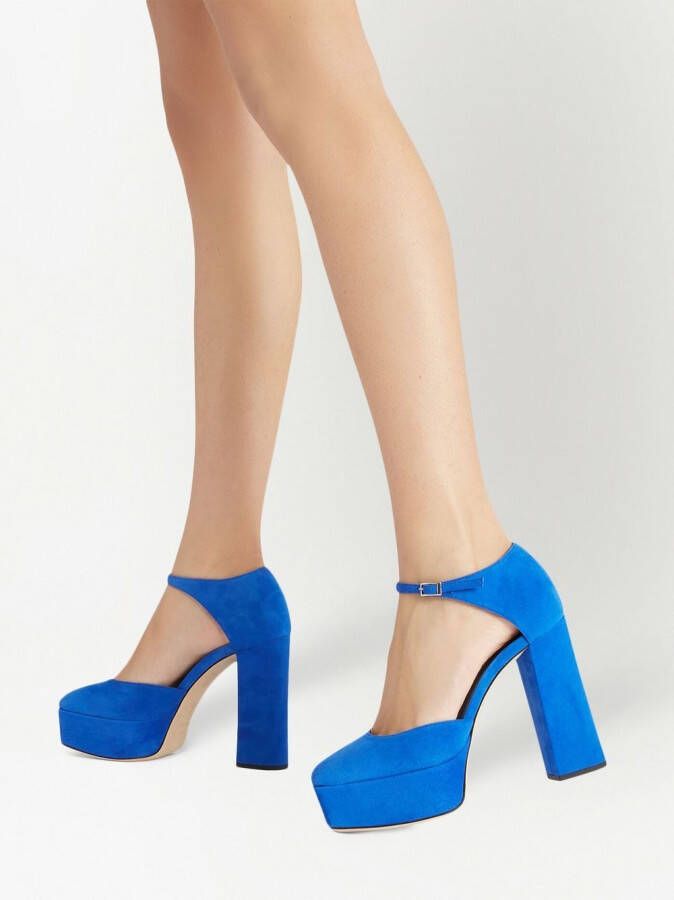 Giuseppe Zanotti Bebe suède pumps Blauw