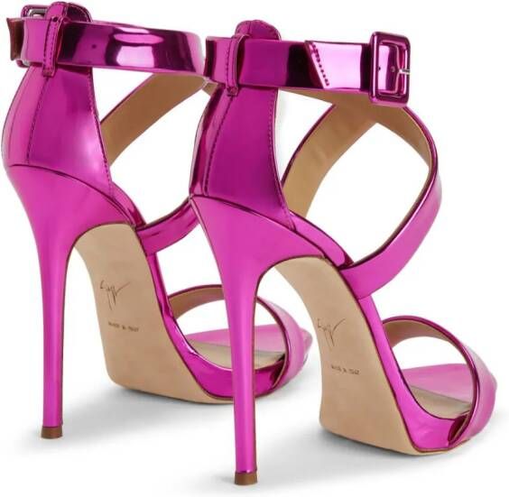 Giuseppe Zanotti Bella leren sandalen Roze