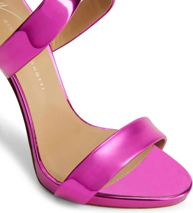 Giuseppe Zanotti Bella leren sandalen Roze