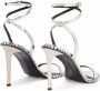 Giuseppe Zanotti Bellatriks leren sandalen Zilver - Thumbnail 3