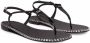 Giuseppe Zanotti Bellatriks T-bar sandalen met studs Zwart - Thumbnail 2