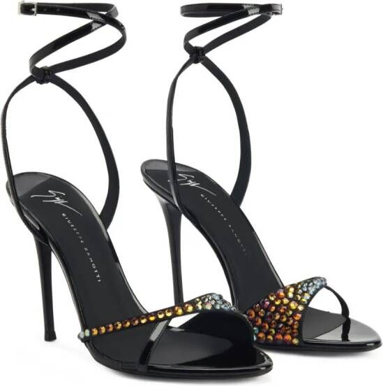 Giuseppe Zanotti Bellha sandalen verfraaid met kristallen Zwart