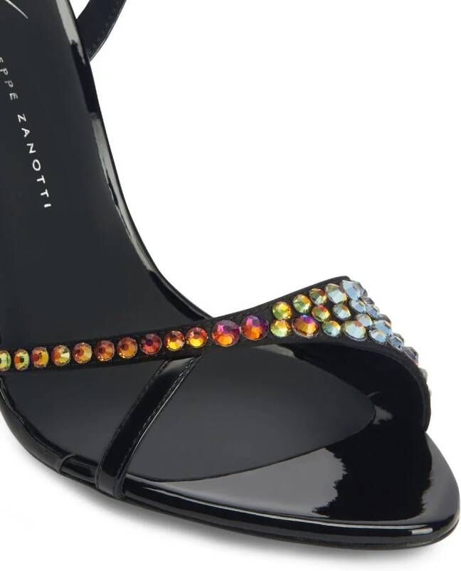 Giuseppe Zanotti Bellha sandalen verfraaid met kristallen Zwart