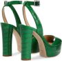 Giuseppe Zanotti Sandalen met krokodillenprint Groen - Thumbnail 3