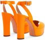 Giuseppe Zanotti Betty sandalen met plateauzool Oranje - Thumbnail 3