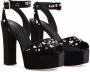 Giuseppe Zanotti Betty suède sandalen Zwart - Thumbnail 2