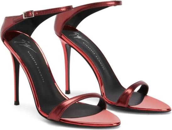 Giuseppe Zanotti Beverlee stiletto sandalen Rood