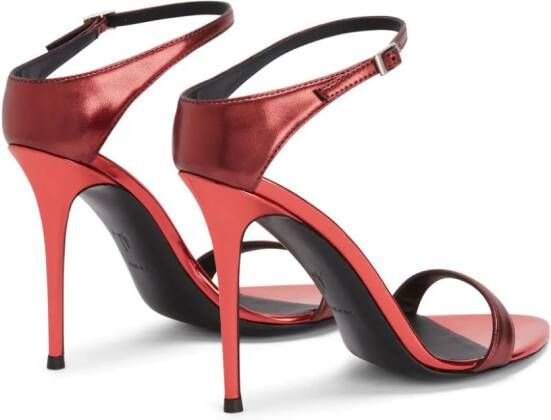 Giuseppe Zanotti Beverlee stiletto sandalen Rood