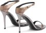 Giuseppe Zanotti Beverlee leren sandalen Zilver - Thumbnail 3