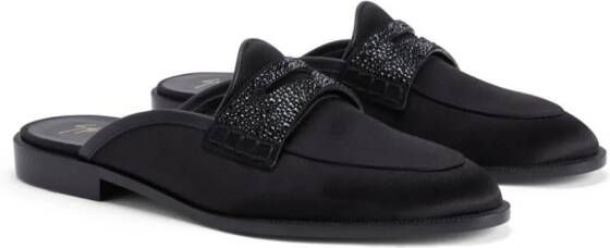 Giuseppe Zanotti Bizette suède loafers Zwart