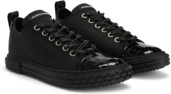 Giuseppe Zanotti Blabber leren sneakers Zwart