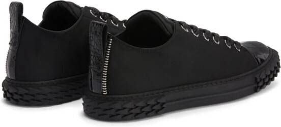 Giuseppe Zanotti Blabber leren sneakers Zwart