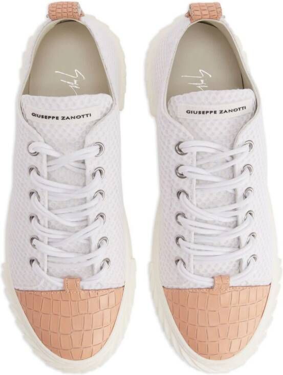 Giuseppe Zanotti Blabber mesh sneakers Wit