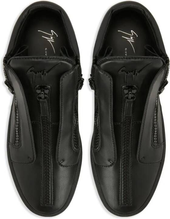 Giuseppe Zanotti Bonny sneakers met rits Zwart