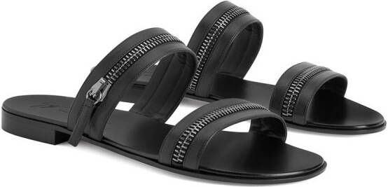 Giuseppe Zanotti Brad sandalen met ritsdetail Zwart