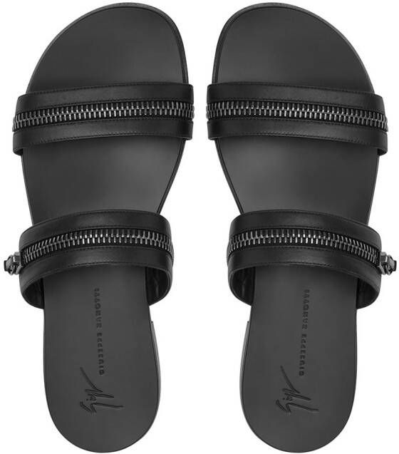 Giuseppe Zanotti Brad sandalen met ritsdetail Zwart