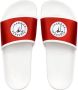 Giuseppe Zanotti Brett satijnen slippers Rood - Thumbnail 4