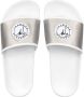 Giuseppe Zanotti Brett satijnen slippers Wit - Thumbnail 4